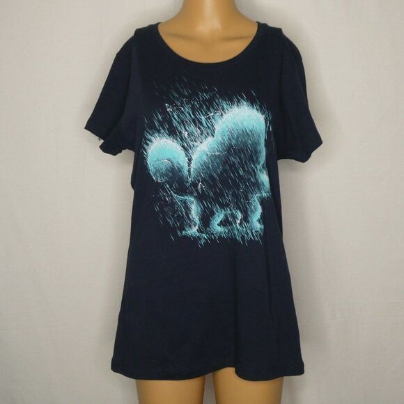 Teefury Pokemon Squirtle in the Rain T Shirt Tee - Picture 2 of 6